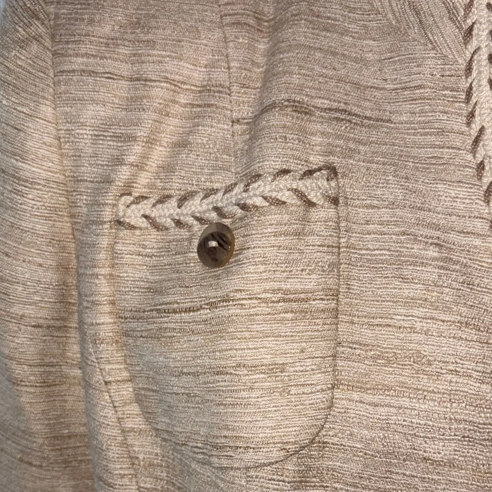 Herbert Grossman Designed by Cynthia Sobel Cream Silk Bouclé Tweed Blazer & Skir - Picture 6 of 15